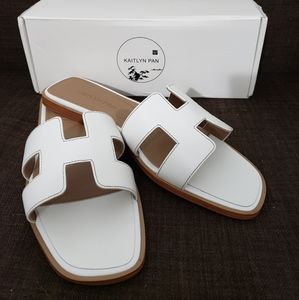 "H" sandals / "Kaylee" slippers